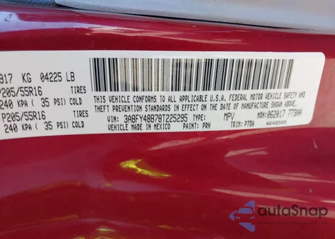 2008 Chrysler Pt Cruiser Lx z USA, uszkodzony, nr VIN 3A8FY48B78T225295